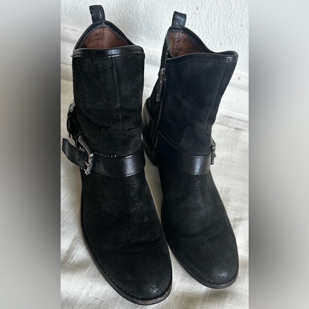 Donald j pliner women  Black Suede Ankle Boots